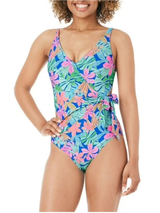 Member's Mark Other - Member's Mark Women's Wrap-Style One-Piece Swimsuit Size M